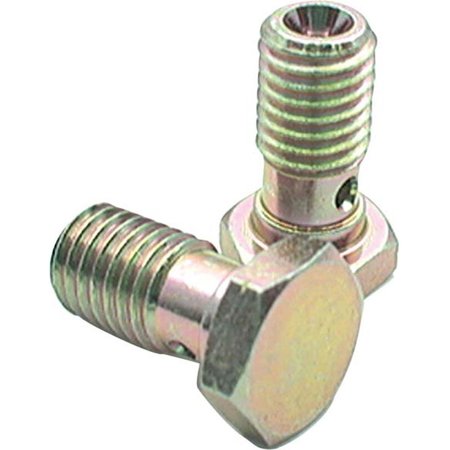 ALLSTAR 10 mm-1.50 in. Banjo Bolts; Nickel Plated, 2PK ALL50077